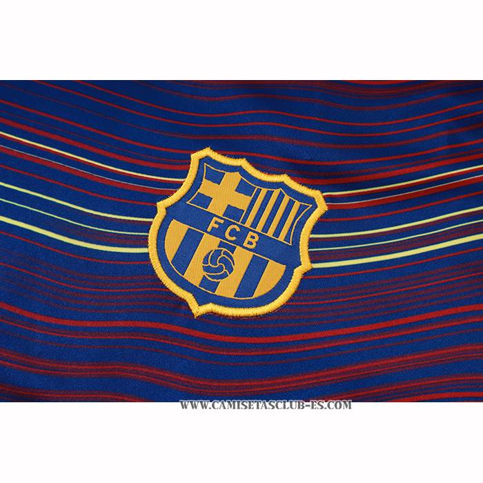 Chandal del Barcelona 25-26 Manga Corta Amarillo - Pantalon Corto Azul